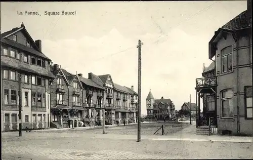 Ak La Panne De Panne Westflandern, Square Bouzel