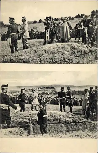 Ak Kaiser Wilhelm II. bei den Schweizer Herbstmanövern, Staatsbesuch 1912