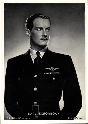 Foto Schauspieler Karl Schönböck, Portrait in Uniform