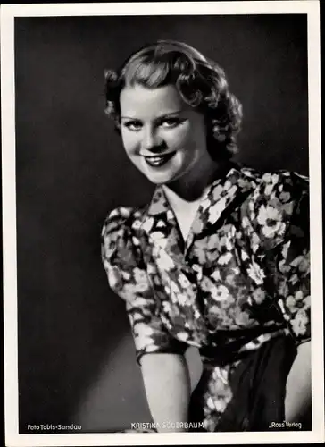 Foto Schauspielerin Kristine Söderbaum, Portrait