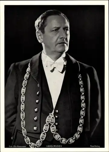 Foto Schauspieler Hans Moser, Portrait