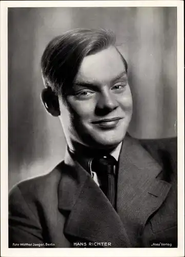 Foto Schauspieler Hans Richter, Portrait