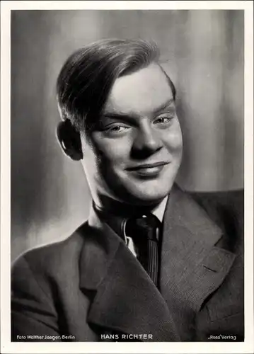 Foto Schauspieler Hans Richter, Portrait