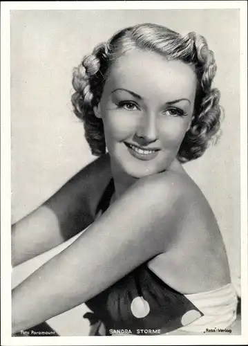 Foto Schauspielerin Sandra Storme, Portrait
