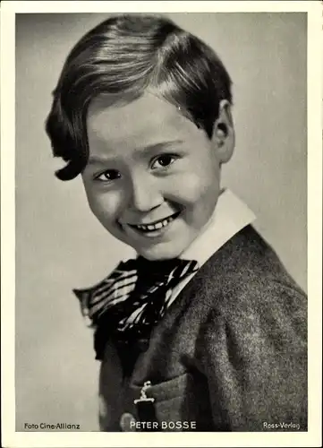 Foto Schauspieler Peter Bosse, Kinderportrait