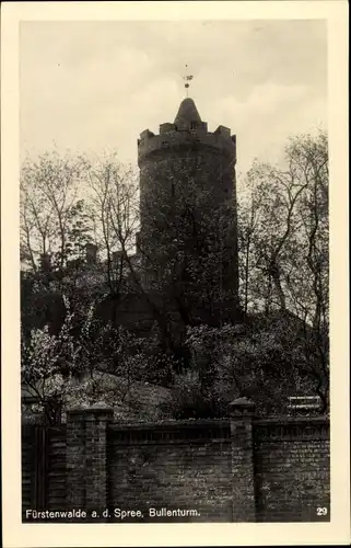 Ak Fürstenwalde an der Spree, Bullenturm, Burganlage