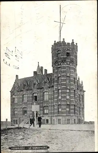 Ak Zeebrugge Westflandern, Le Semaphore