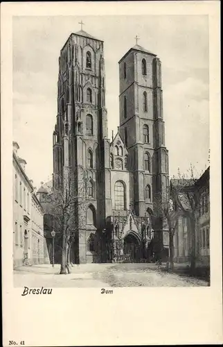 Ak Wrocław Breslau Schlesien, Dom