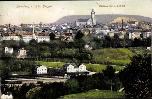 Ak Annaberg Buchholz im Erzgebirge, Ortsansicht