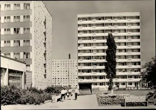 Ak Gera in Thüringen, Neubauten am Platz der Republik