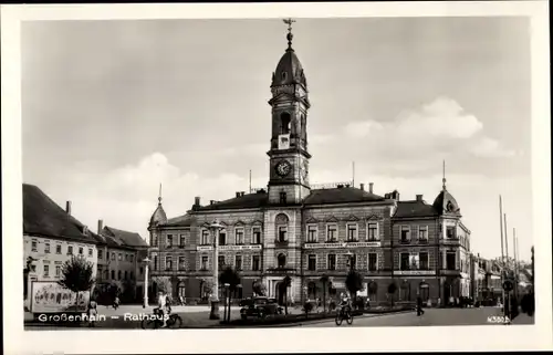 Ak Großenhain in Sachsen, Partie vor dem Rathaus