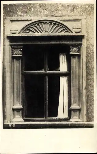 Foto Ak Erfurt in Thüringen, Fenster in der Allerheiligen Straße 6