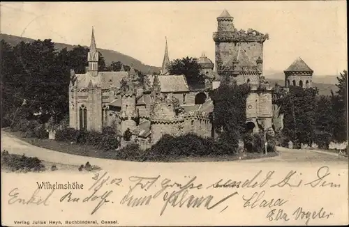 Ak Bad Wilhelmshöhe Kassel in Hessen, Löwenburg