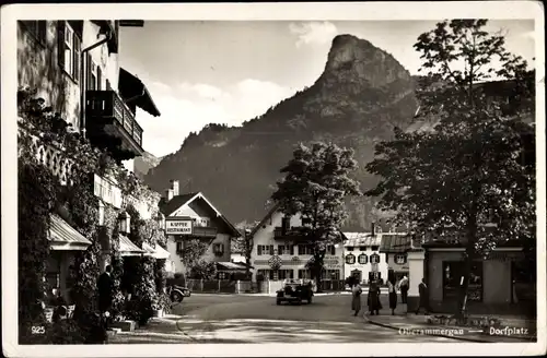 Ak Oberammergau in Oberbayern, Partie am Hauptplatz