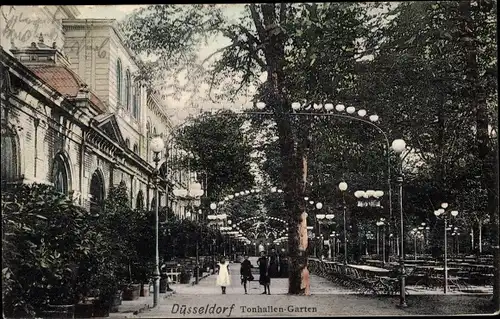 Ak Düsseldorf am Rhein, Tonhallen-Garten