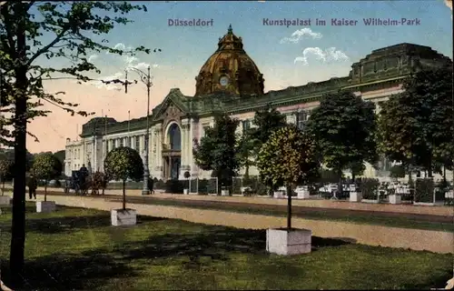 Ak Düsseldorf am Rhein, Kunstpalast im Kaiser Wilhelm-Park