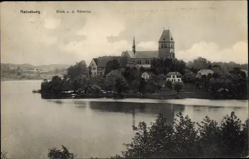 Ak Ratzeburg im Herzogtum Lauenburg, Blick v. d. Römnitz