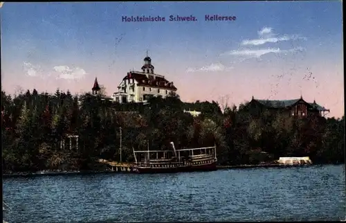 Ak Malente in Ostholstein, Kellersee, Holsteinische Schweiz