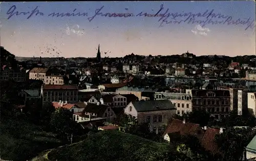 Ak Flensburg in Schleswig Holstein, Panorama