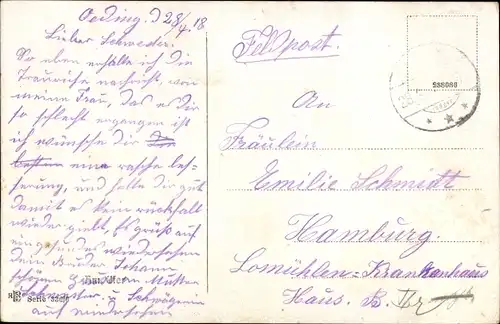 Ak Partie am Ufer, Gebäude