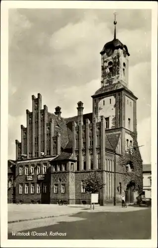 Ak Wittstock Dosse in der Ostprignitz, Rathaus