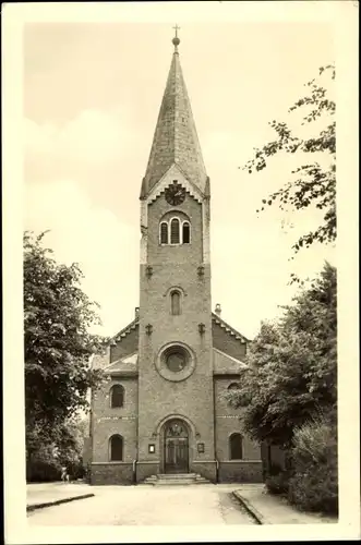 Ak Weißwasser in der Oberlausitz, evangelische Kirche