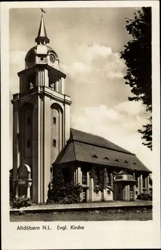 Ak Altdöbern in der Niederlausitz, Evangelische Kirche