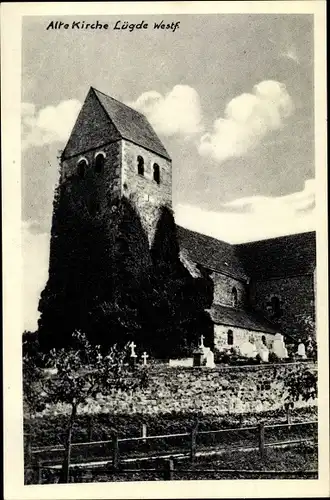 Ak Lügde im Weserbergland, Alte Kirche