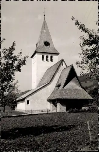 Ak Bad Oberdorf Bad Hindelang im Oberallgäu, Dorfkirche