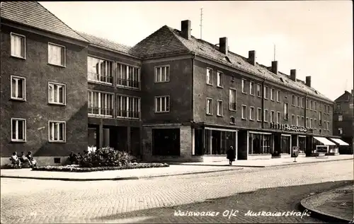 Ak Weißwasser in der Oberlausitz, Muskauerstraße