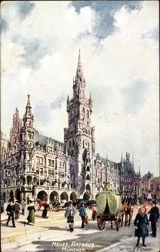 Künstler Ak Flower, Charles, München Bayern, Rathaus