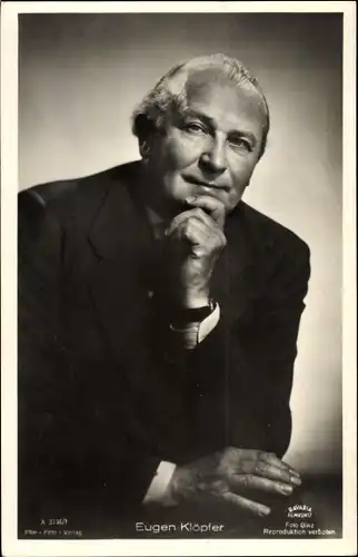 Ak Schauspieler Eugen Klöpfer, Portrait, Film Foto Verlag A 3736/1