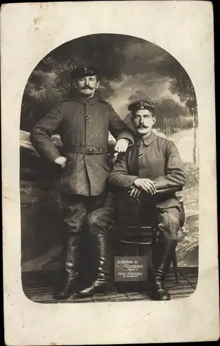 Foto Ak Deutsche Soldaten in Uniformen, Kaiserzeit