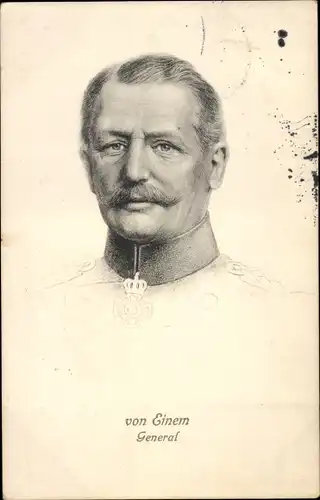 Ak General Karl von Einem, Portrait