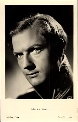 Ak Schauspieler Martin Urtel, Portrait