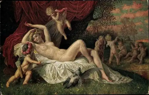 Künstler Ak Rettig, H., Galerie Münchner Meister, Erwachen der Venus