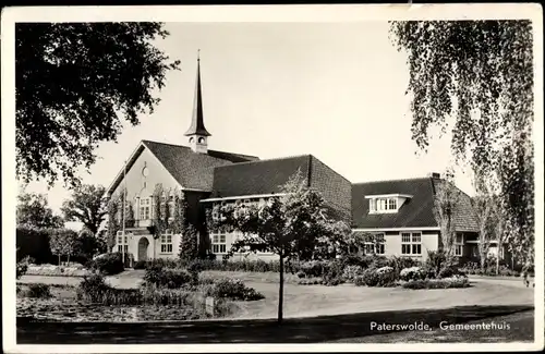 Ak Paterswolde Drenthe Niederlande, Gemeentehuis