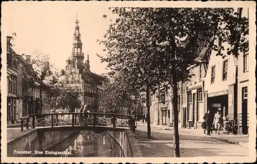 Ak Franeker Friesland Niederlande, Eise Eisingastraat