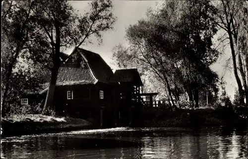 Ak Eindhoven Nordbrabant Niederlande, Genneper-watermolen, Genneperweg, Wassermühle