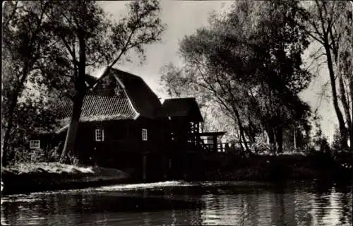 Ak Eindhoven Nordbrabant Niederlande, Genneper-watermolen, Genneperweg, Wassermühle