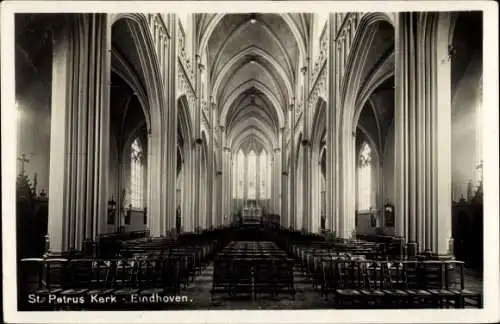 Ak Eindhoven Nordbrabant Niederlande, St. Petrus Kerk, Innenansicht