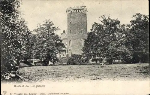 Ak Langbroek Utrecht Niederlande, Kasteel