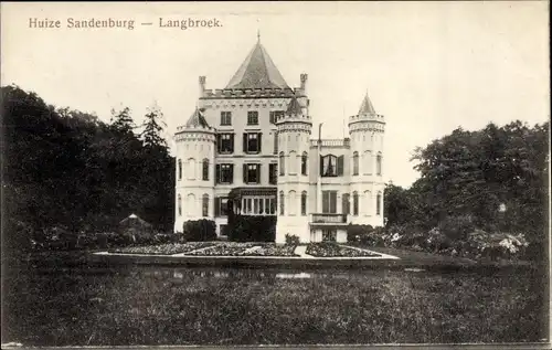 Ak Langbroek Utrecht Niederlande, Huize Sandenburg