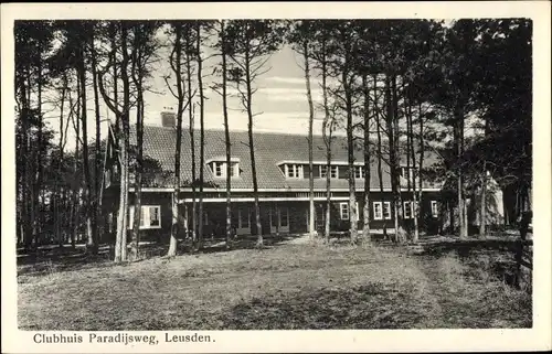Ak Oud Leusden Utrecht Niederlande, Clubhuis Paradijsweg