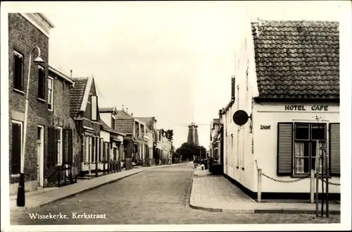 Ak Wissekerke Zeeland Niederlande, Kerkstraat, Hotel Café