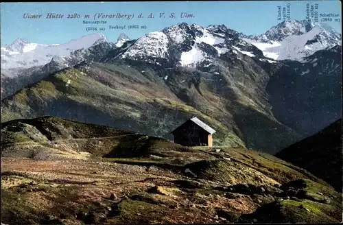 Ak St. Anton am Arlberg Tirol Österreich, Ulmer Hütte
