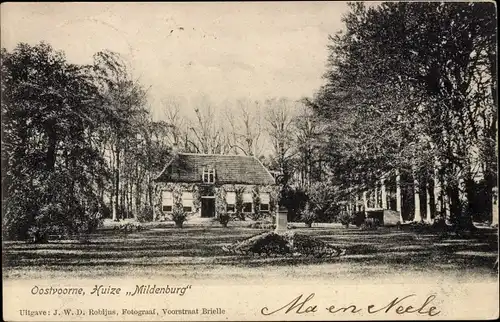 Ak Oostvoorne aan Zee Südholland, Huize Mildenburg