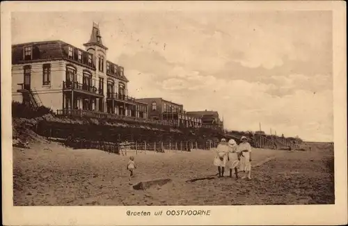 Ak Oostvoorne aan Zee Südholland, Strandpartie