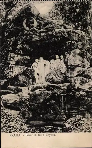 Ak Praha Prag Tschechien, Pomnik Julia Zeyera