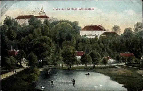 Ak Grabštejn bei Chotyně Bad Ketten Region Reichenberg, Schloss Grafenstein